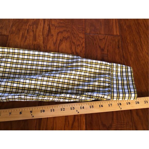 BANANA REPUBLIC Organic Cotton Plaid Multi Button up Shirt SZ M - Picture 9 of 9